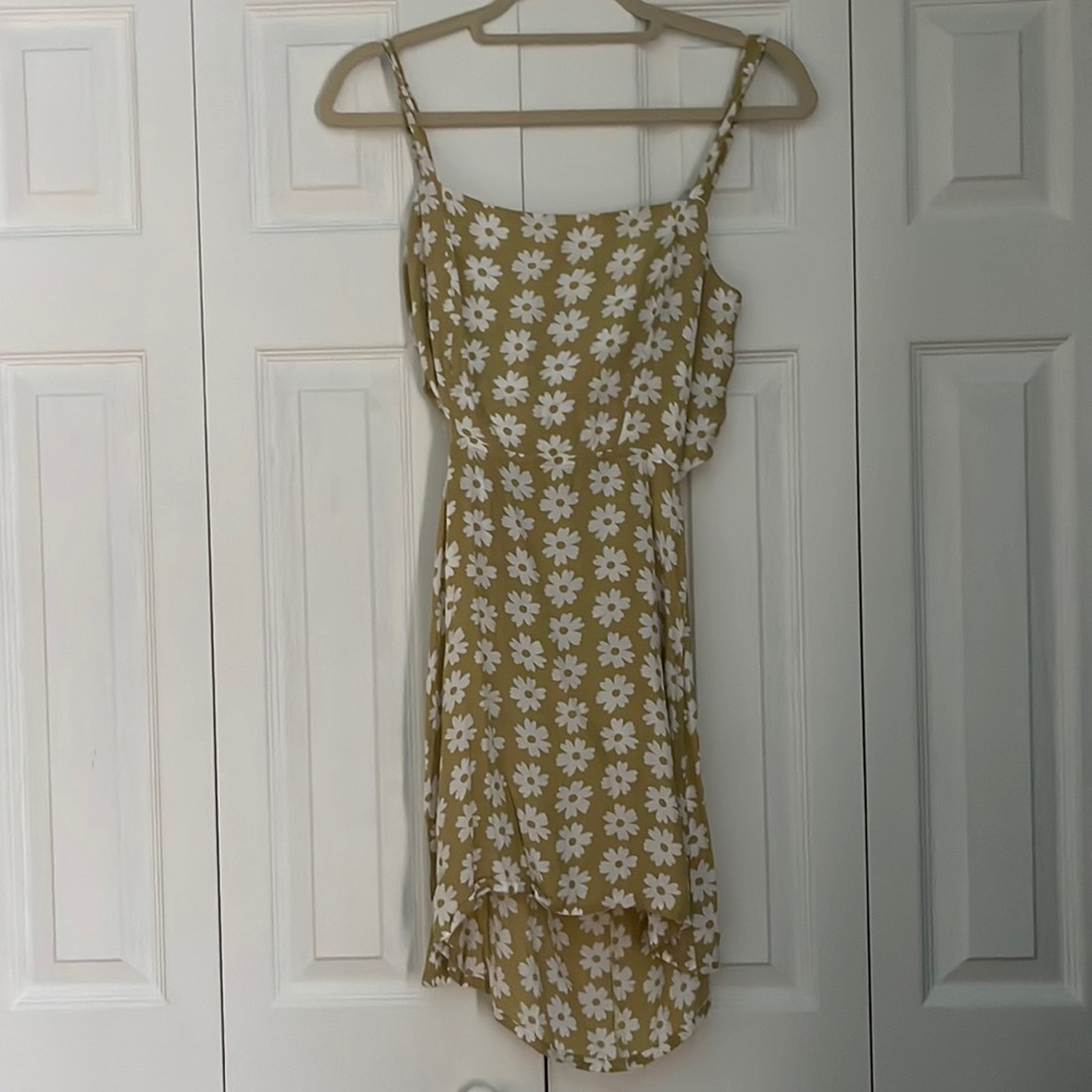 faithfull the brand yellow floral dress